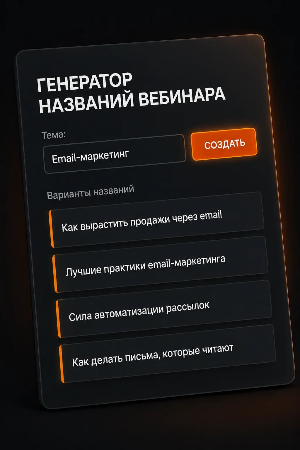 Генератор названий