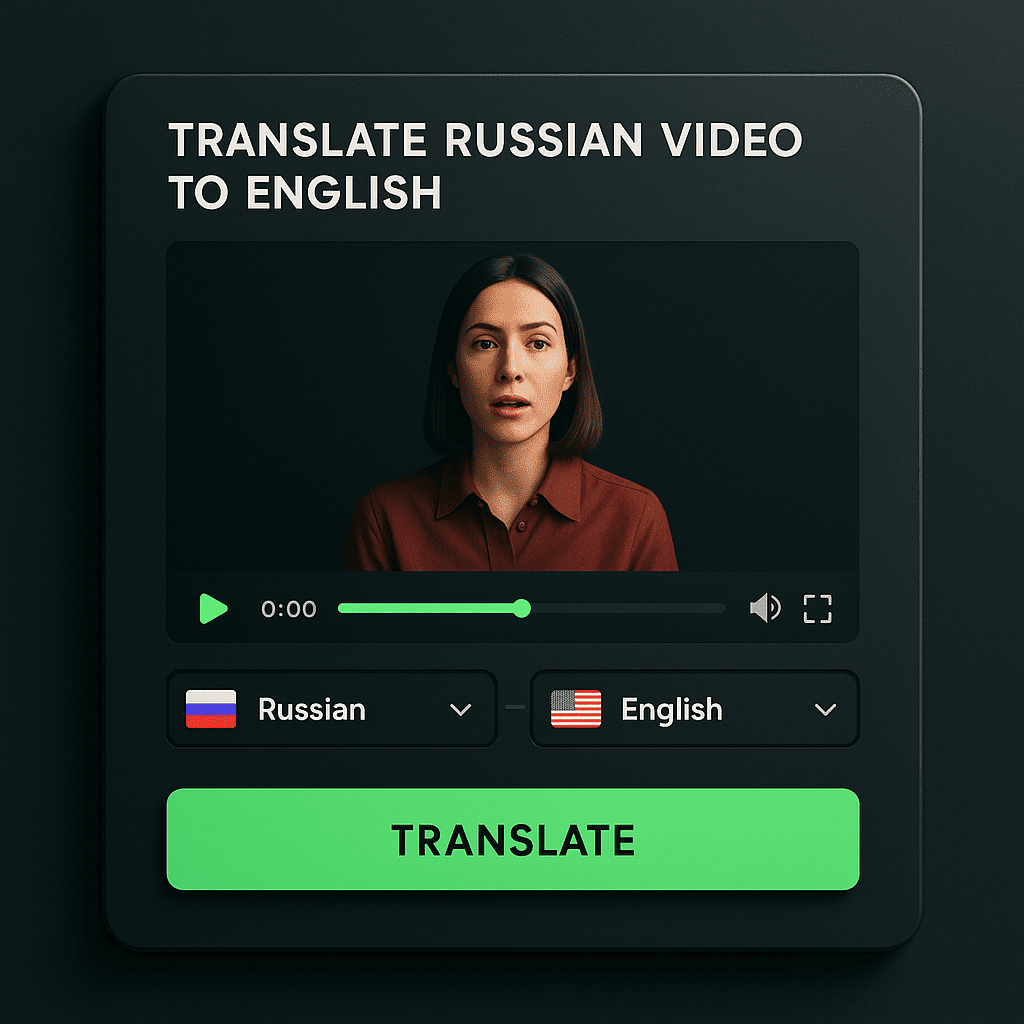 Перевести русское видео на английский